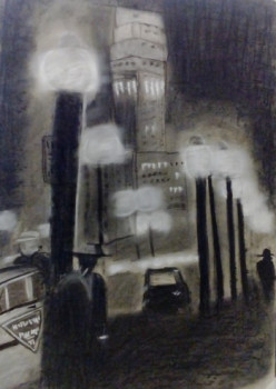 Contemporary work named « The third man », Created by ASMA H.