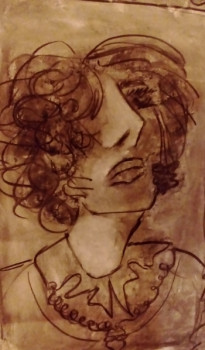 Contemporary work named « Autoportrait », Created by ASMA H.