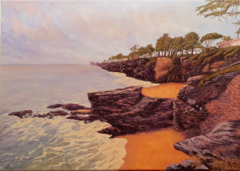Named contemporary work « Plage du Porteau - PORNIC », Made by NADYA RIGAILL