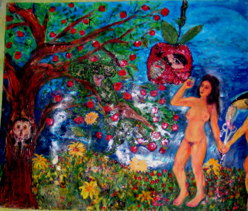 Named contemporary work « La naissance de la culpabilité ( Birth of guilt) », Made by MITRA SHAHKAR
