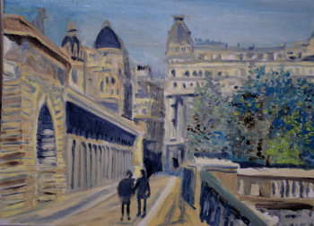 Named contemporary work « Pont de Bir-Hakeim », Made by JERôME DUFAY