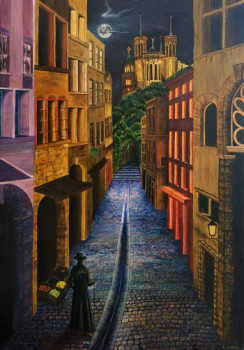 Named contemporary work « Vieux Lyon », Made by CéDRIC GATTO