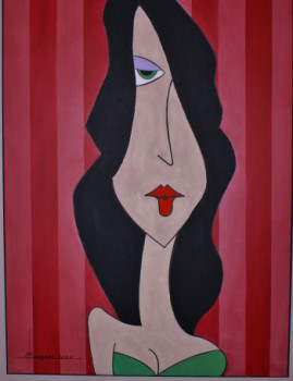 Named contemporary work « Diva 2 », Made by BERNARD BOURGADE