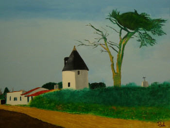 Named contemporary work « Le moulin de la Boire », Made by PICH