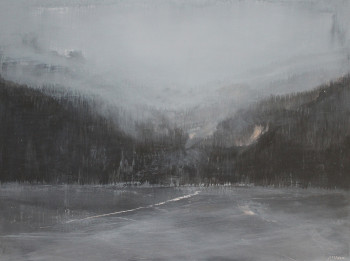Named contemporary work « Grått landskap », Made by ALEX CLAUDE