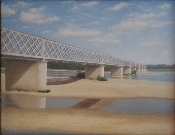 Contemporary work named « Pont sur la Loire », Created by DARMSTADTER