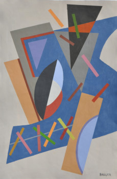 Named contemporary work « composition N°1235 », Made by BAUGIER