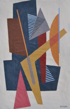 Named contemporary work « composition N°1236 », Made by BAUGIER