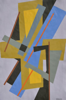 Named contemporary work « composition N°1239 », Made by BAUGIER