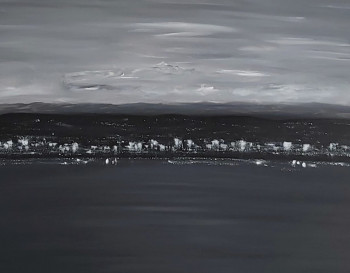 Named contemporary work « JUSTE UNE NUIT », Made by GOSSELIN MICHELE