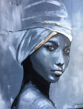 Named contemporary work « Aminata », Made by MARIE DELAROQUE