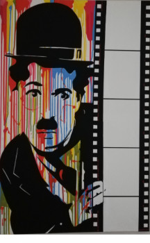 Named contemporary work « Charlie chaplin », Made by MMC
