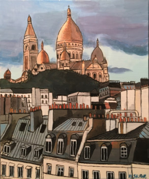 Named contemporary work « On the way to Sacre Coeur », Made by STINE REINTOFT