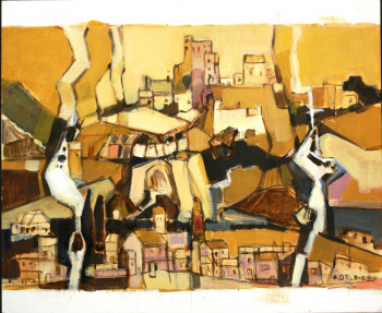 Named contemporary work « Beynac 1 », Made by DALBIEZ