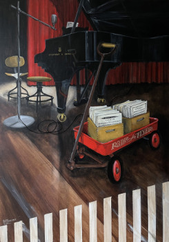 Contemporary work named « RADIO FLYER », Created by ALAIN ROUSCHMEYER