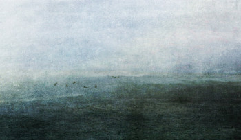 Named contemporary work « Baignade au large… », Made by PHILIPPE BERTHIER