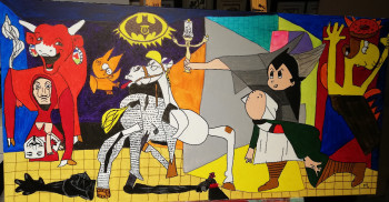 Named contemporary work « Guernica », Made by MATTHEMARTISTE