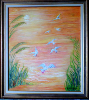 Named contemporary work « La pêche des mouettes », Made by SEREN
