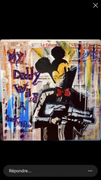 Named contemporary work « My Dady was a bank robber », Made by GREGOIRE