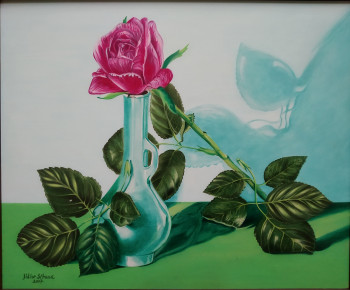Named contemporary work « Une rose. », Made by DIDIER SITAUD