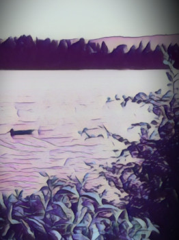 Named contemporary work « Saint-Point », Made by LAURENCE V