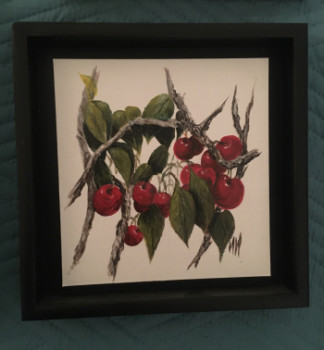 Contemporary work named « Les cerises », Created by MARIRAFF