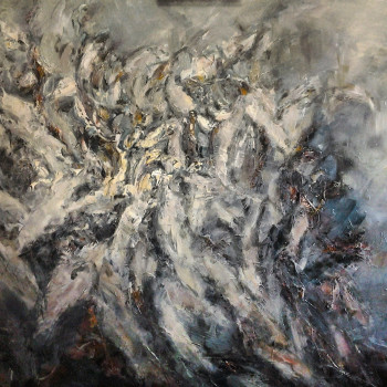 Contemporary work named « "Unchained Waters VI" », Created by FLO DINIS KLOPRIES