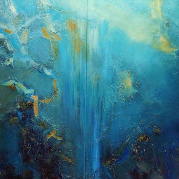 Contemporary work named « "Mystical Waters VIII" (dyptique) », Created by FLO DINIS KLOPRIES