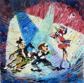 Named contemporary work « DANSER SUR LA PISTE », Made by FLETCHER-MAUNIER