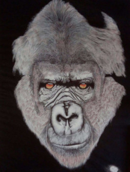 Named contemporary work « Gorilla », Made by CHRISCHRIS