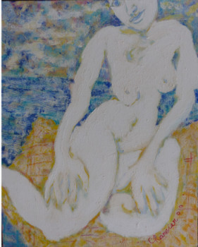 Named contemporary work « Femmes de plages 1 », Made by ERIK CHARRIER