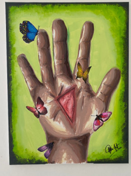 Named contemporary work « Hand », Made by ALL IN ART’S
