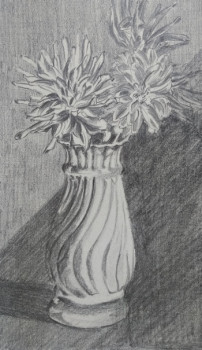 Contemporary work named « Fleurs dans un vase. », Created by DIDIER SITAUD