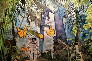 Named contemporary work « MEETING THE BUTTERFLIES », Made by ANTHONY DANZO