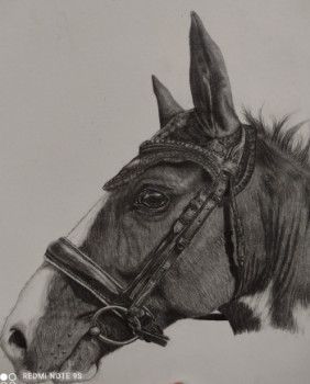 Contemporary work named « Cheval », Created by KINAYE.DESSIN