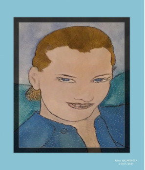 Named contemporary work « ROMY SCHNEIDER », Made by ANNE-B