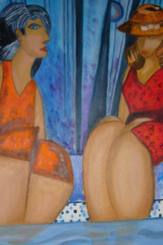 Contemporary work named « La piscine », Created by BRIGITTE BODO