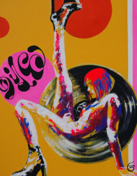 Contemporary work named « DISCO », Created by DUC GENEVIEVE