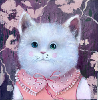 Named contemporary work « Portrait de chat », Made by ALEXANDRA RUBINSTEIN