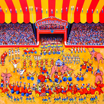 Named contemporary work « STARZOU CIRCUS », Made by CHRISTIAN CACALY