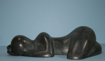 Contemporary work named « la belle endormie - Bronze », Created by ISABELLE MOTTE