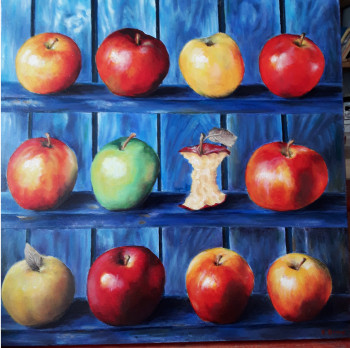 Contemporary work named « Pommes, pommes, pommes... », Created by ELLEDITLIANE