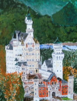 Contemporary work named « Neuschwanstein », Created by FRANCIS MICHOT