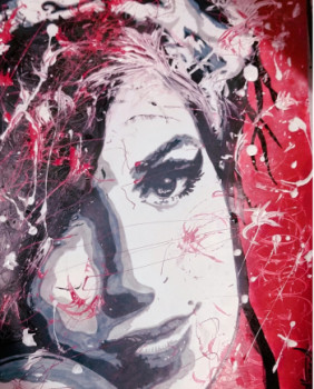 Named contemporary work « Amy », Made by OMIKLY