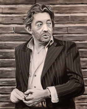 Named contemporary work « Gainsbourg portrait », Made by VINCENT REMETTER