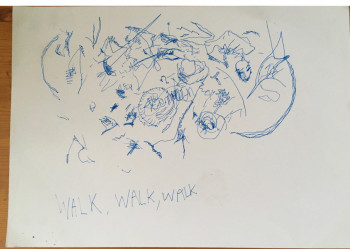 Named contemporary work « walk and walk and w… », Made by DAVID SROCZYNSKI