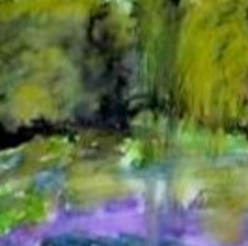Contemporary work named « Le jardin de Monet », Created by NADIA VIGUIER