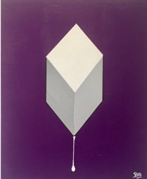 Contemporary work named « cube », Created by BRU