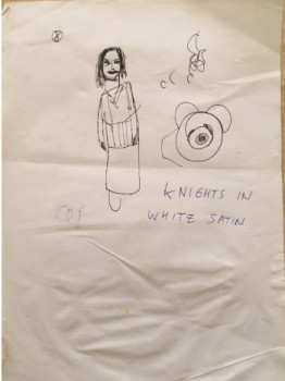 Named contemporary work « knights in white satin », Made by DAVID SROCZYNSKI
