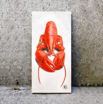 Contemporary work named « Nature morte au homard », Created by BARON IS WOW